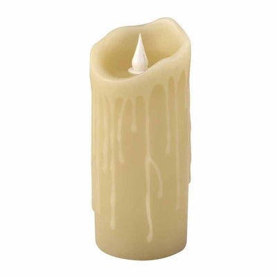 Flameless Battery Operated LED Candle 17 cm (Cream)