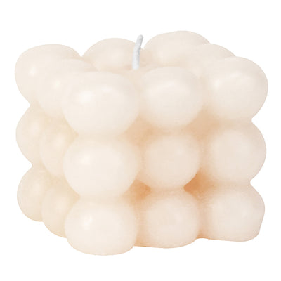 Arias Ruby Plum and English Rose Scented Bubble Candle (White)