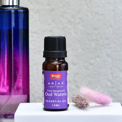 Arias by Lara Dutta 10 ml Fresh Bergamot and Oud Water Scented Essential Oil (Purple)