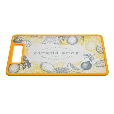 Vegetables and Fruits Cutting Plastic Chopping Board (Yellow)