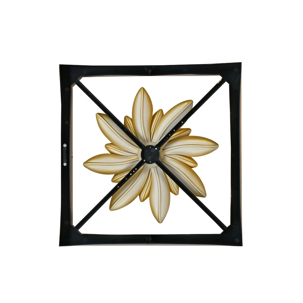Floral Plaque Frame Wall Decor (Gold)