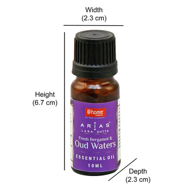 Arias 10 ml Fresh Bergamot and Oud Water Scented Essential Oil (Purple)