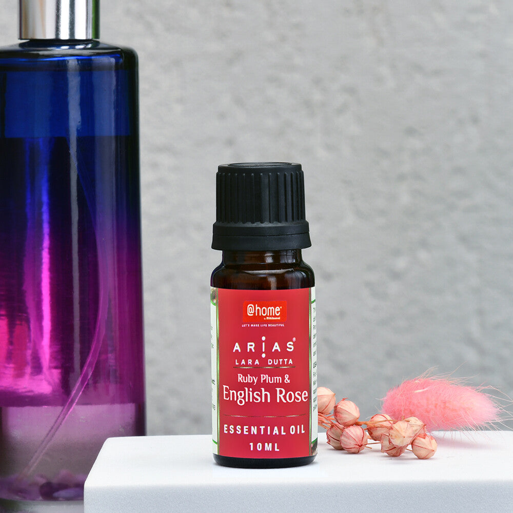 Arias 10 ml Ruby Plum and English Rose Scented Essential Oil (Pink)
