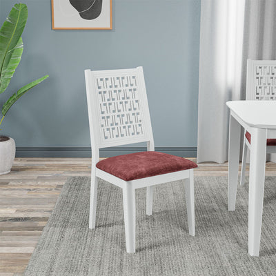 Angelo Solid Wood Dining Chair (White)