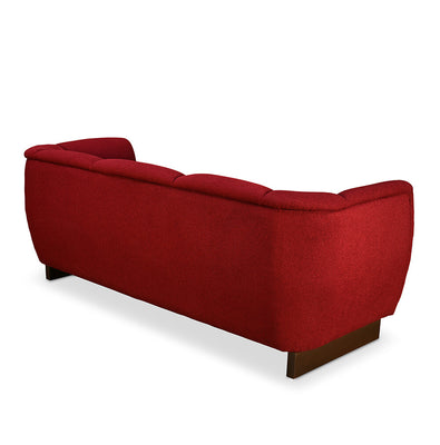 Arias by Lara Dutta Amora 3 Seater Sofa (Wine Red)