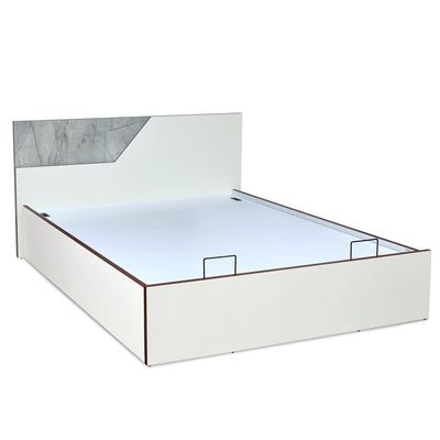 Asta Prime Bed with Semi Hydraulic Storage (White)