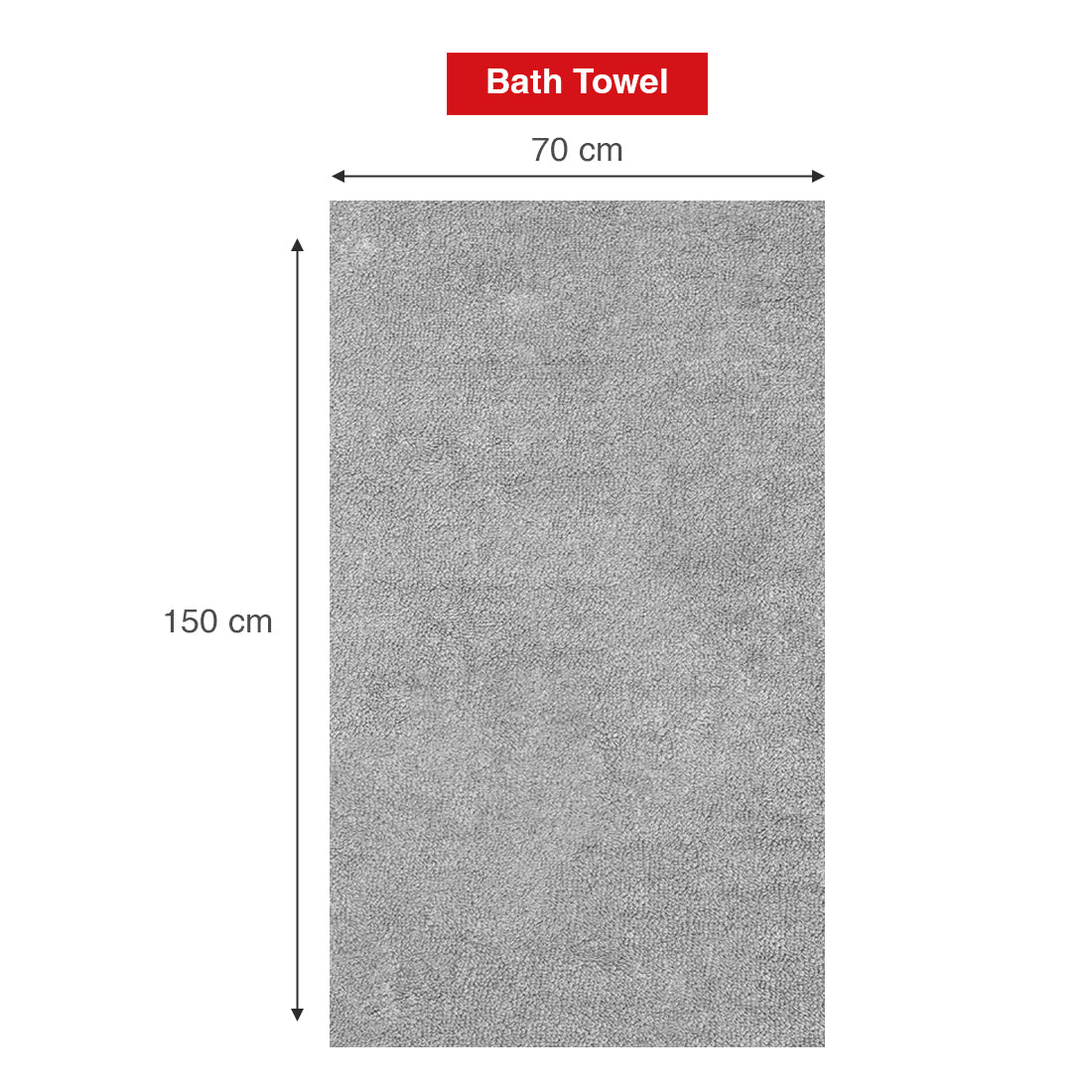 Arias Super Soft 500 GSM Cotton Bath Towel 70 x 150 cm (Lavender)