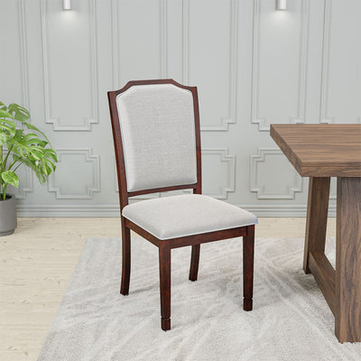 Callisto Solid Wood Dining Chair (Sun Walnut)