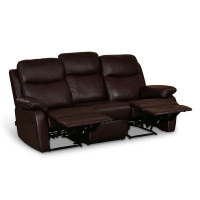Nilkamal Carolina 3 Seater Sofa with 2 Recliners (Brown)