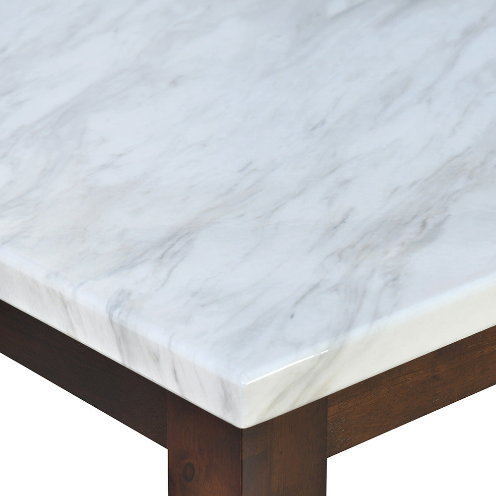 Roxbury 4 Seater Dining Table (Marble White)