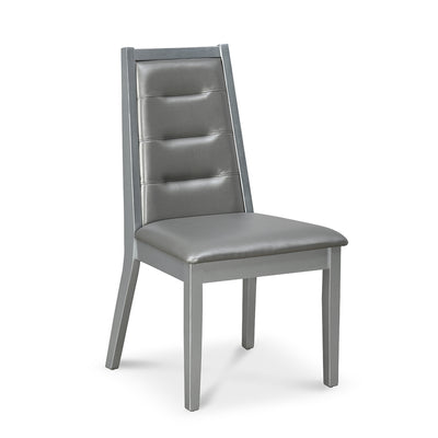 Merlin Dining Chair (Metallic Silver)