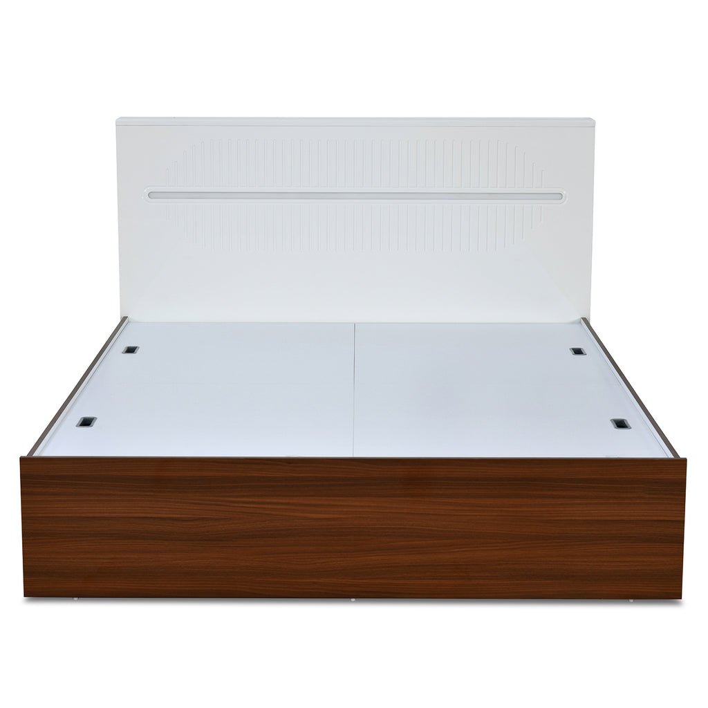 Capsule Max Bed with Box Storage (Walnut)