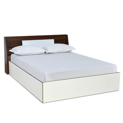 Ornate Max Bed with Box Storage (White)