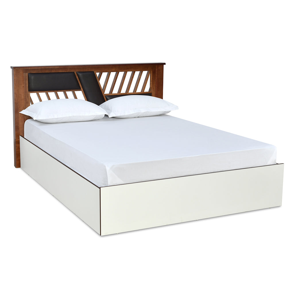 Zion Max Bed with Box Storage (White)