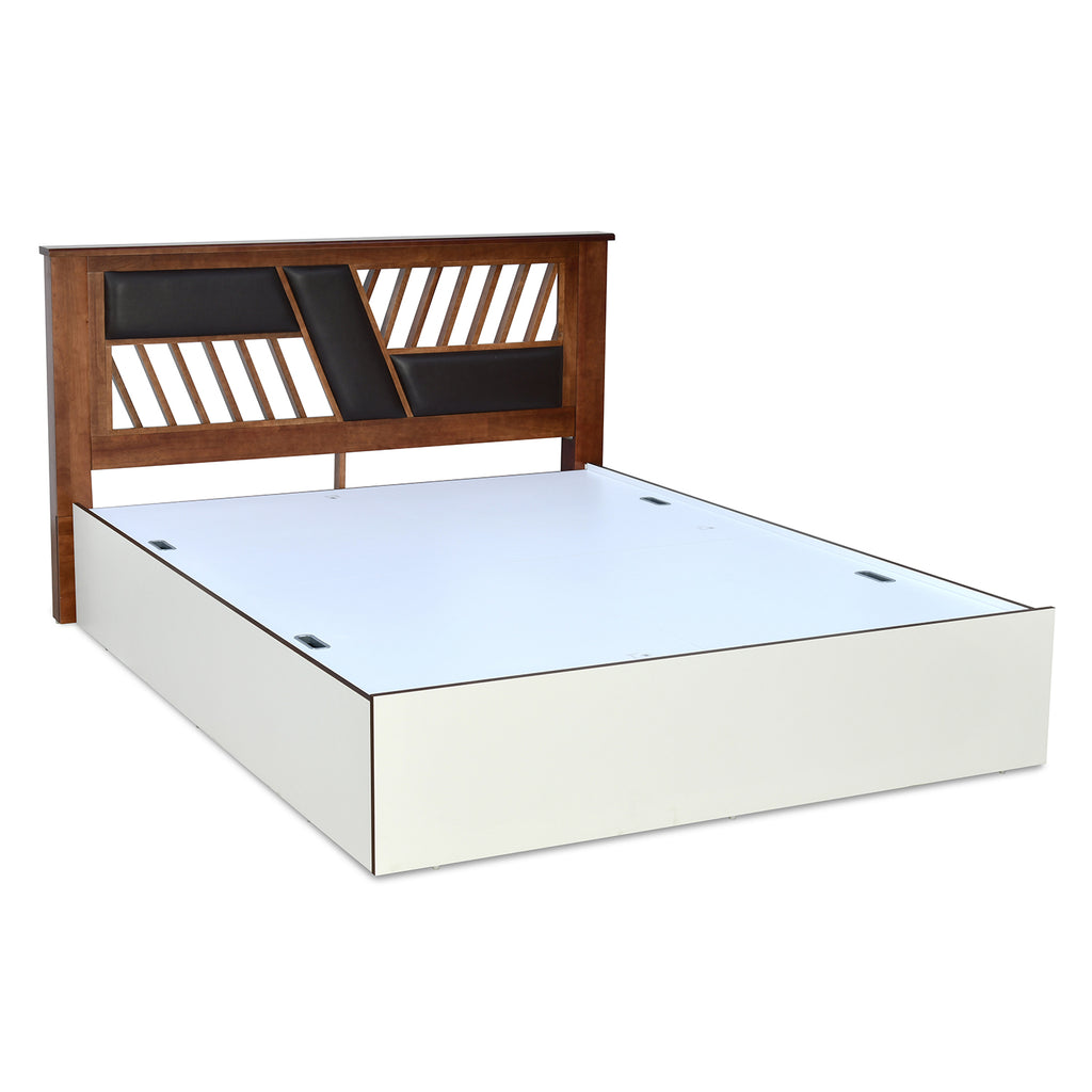 Zion Max Bed with Box Storage (White)