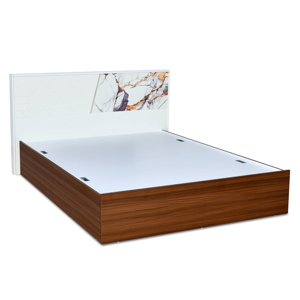 Galaxy Max Bed with Box Storage (Walnut)