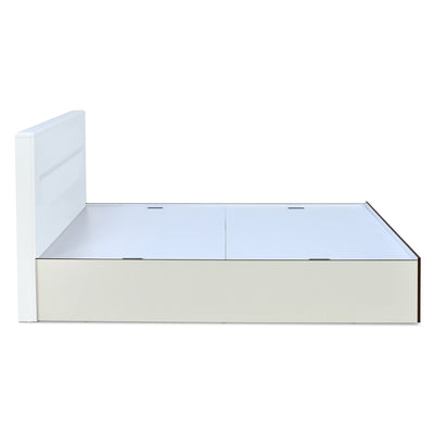 Capsule Max Bed with Box Storage (White)