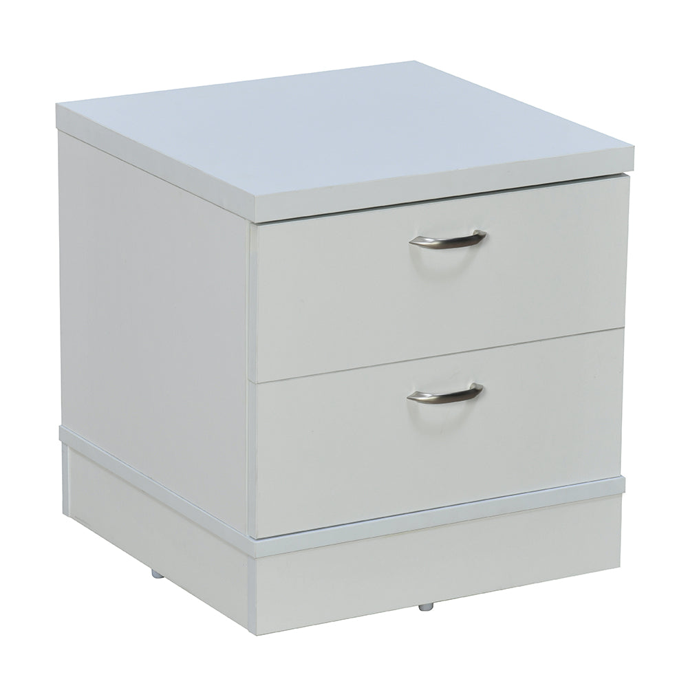 Prime Engineered Wood Nightstand (Frosty White)