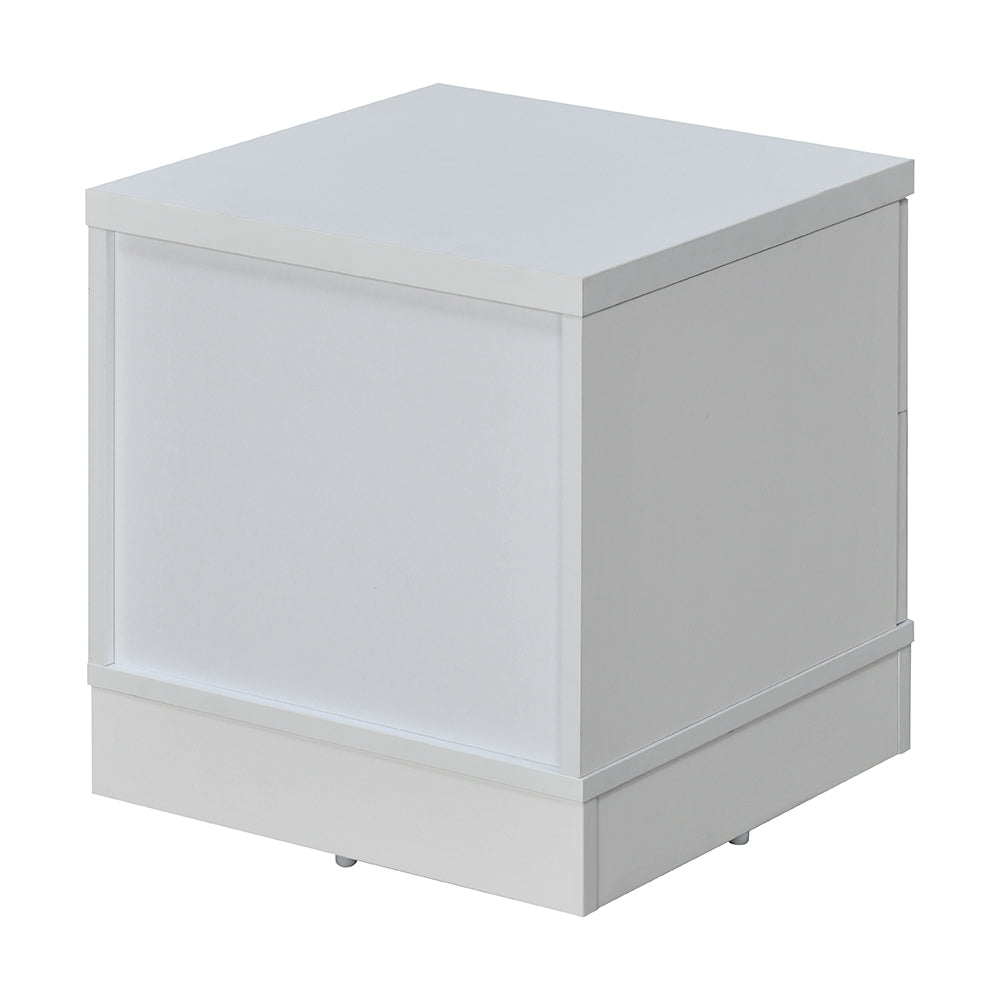 Prime Engineered Wood Nightstand (Frosty White)