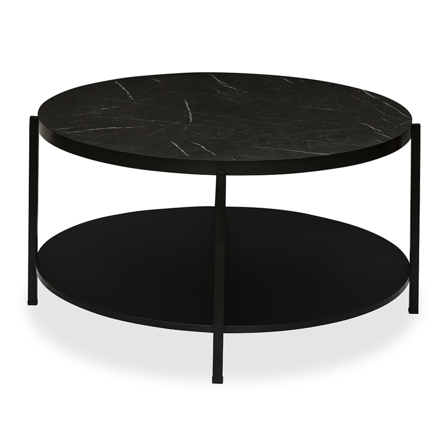 Nilkamal Benton Round Shape Center Table (Black)