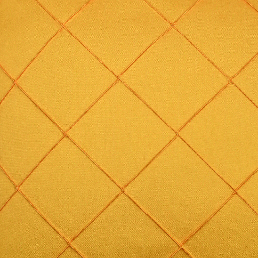 Amelia Pintuck Textured Tafetta Fabric 16" x 16" Cushion Cover (Yellow)