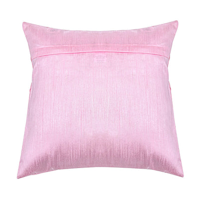 Amelia Pintuck Textured Tafetta Fabric 16" x 16" Cushion Cover (Pink)