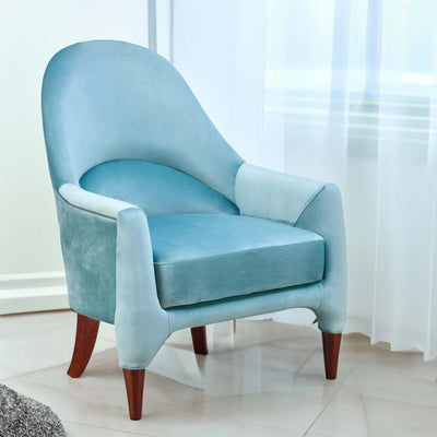 Marine Fabric Arm Chair (Aqua Blue)