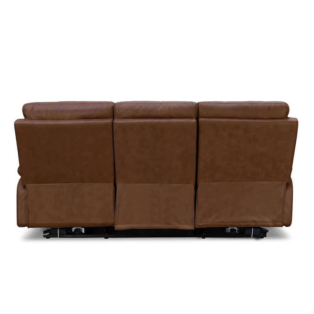 Nashville 3 Seater Electric Sofa Recliner (Brown)