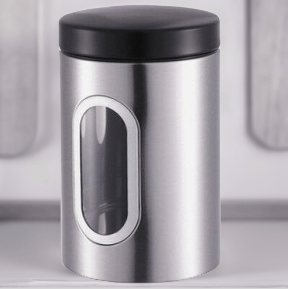 Tidy Home Canister 350 ml Stainless Steel (Silver)