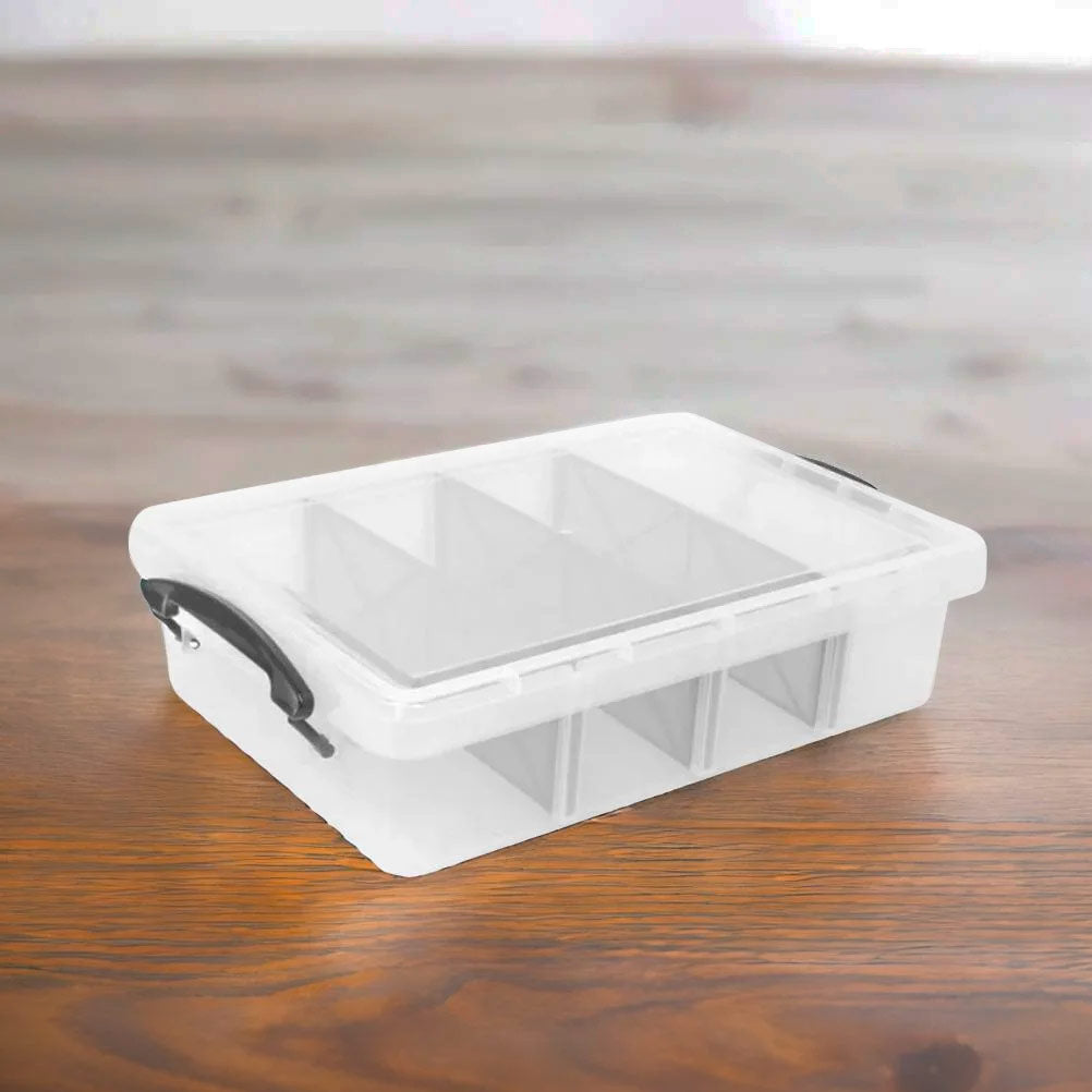 Buy Plastic Storage Tray with 4 Dividers (Clear) Online, At-home