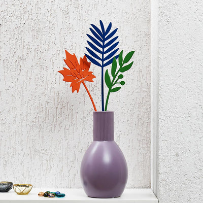 Abstract Decorative Ceramic Vase (Lilac)