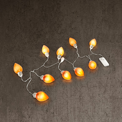 Festiva Pointed Bulb String Light Orange
