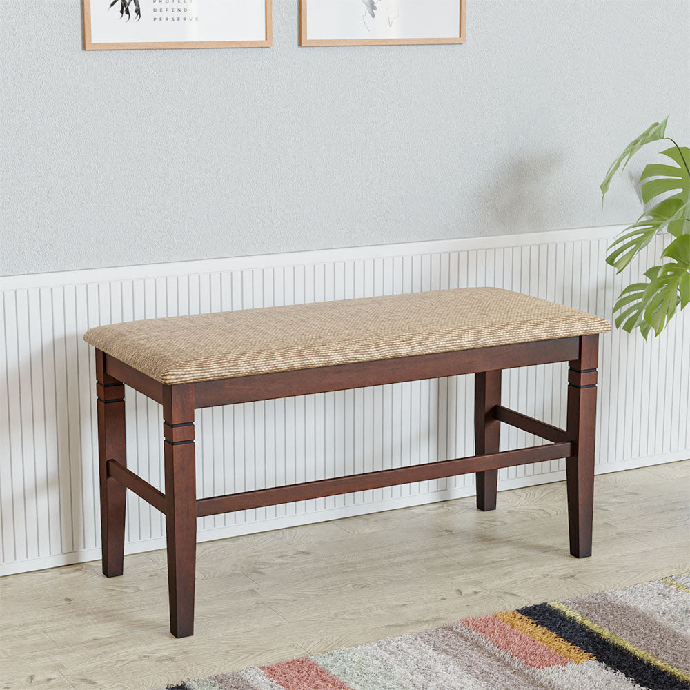 Jewel Dining Bench (Cappuccino)