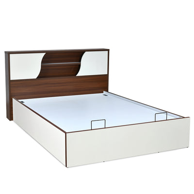 Malcom Prime Bed with Semi Hydraulic Storage (White)