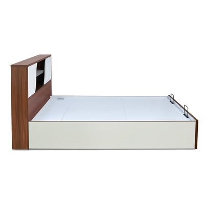 Malcom Prime Bed with Semi Hydraulic Storage (White)
