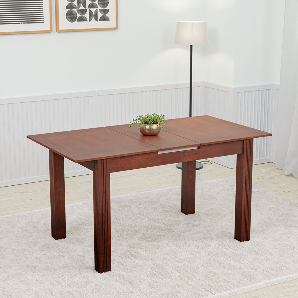 Navin Extendable 6 Seater Dining Table (Brown)