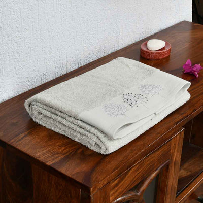 Arias Super Soft 500 GSM Cotton Bath Towel 70 x 150 cm (Taupe)