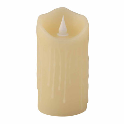 Flameless Battery Operated LED Candle 15 cm (Cream)