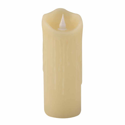 Flameless Battery Operated LED Candle 20 cm (Cream)