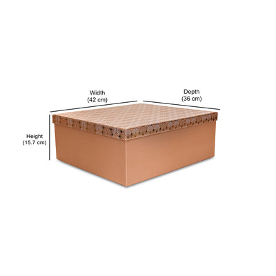 Multipurpose Decorative Cardboard Gift Box (Large, Pink)