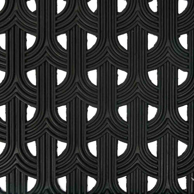 Abstract Rubber 18" x 30" Door Mat (Black)