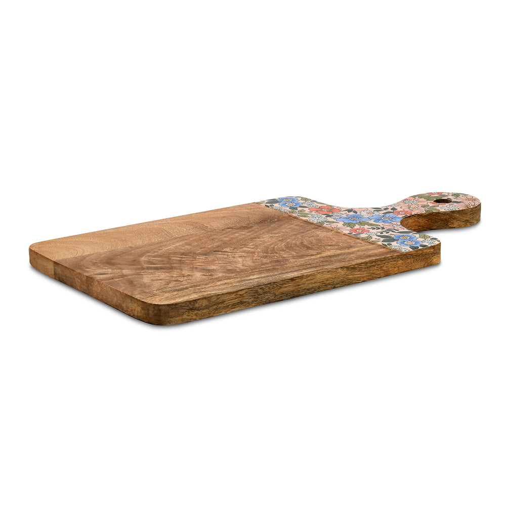 Fruits and Vegetables Cutting Wooden Chopping Board (Multicolor)