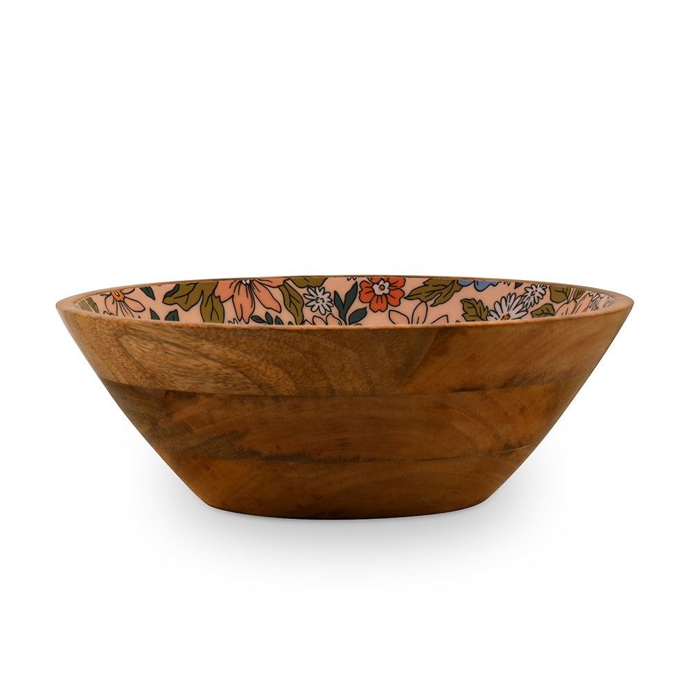 Wooden Large Serving Bowl 1700 ml (Multicolor)