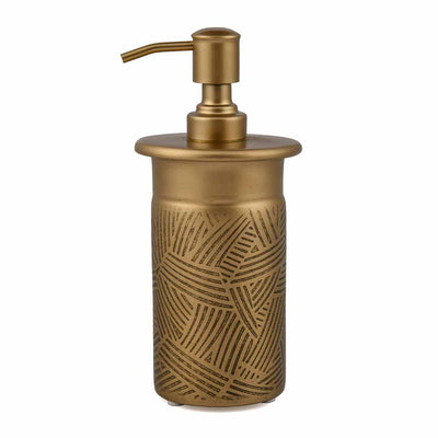 Multipurpose Metal Liquid Soap and Lotion Dispenser (Antique Gold)