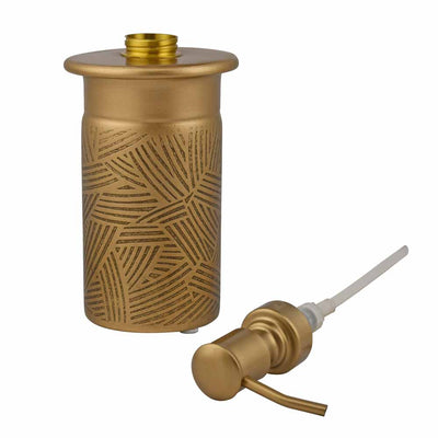 Multipurpose Metal Liquid Soap and Lotion Dispenser (Antique Gold)