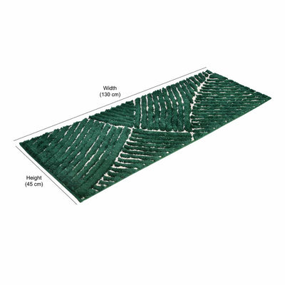 Abstract Polyester 45 x 130 cm Runner (Green)