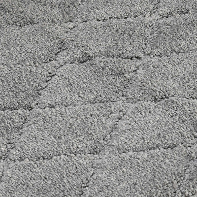 Diamond Polyester 20" x 31" Anti Skid Bath Mat (Grey)