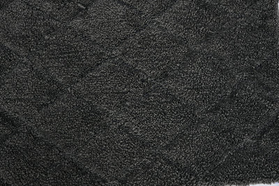 Diamond Polyester 16" x 24" Anti Skid Bath Mat (Grey)
