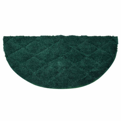 Diamond D Shaped Polyester 16" x 31" Anti Skid Bath Mat (Green)