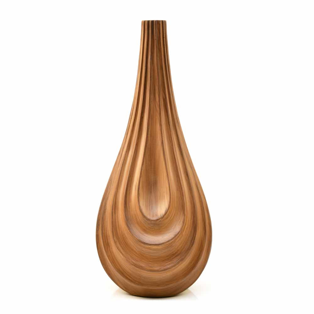 Dew Drops Droplet Polyresin Vase (Brown)